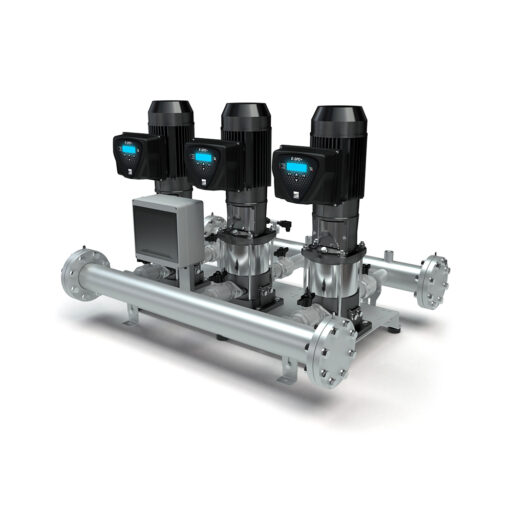 Three-phase three-pump pressure boosters with E-SPD+, the new generation EBARA inverter