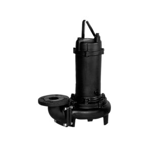 Cast iron submersible pump with open two-channel impeller and semi-open anti-clogging impeller